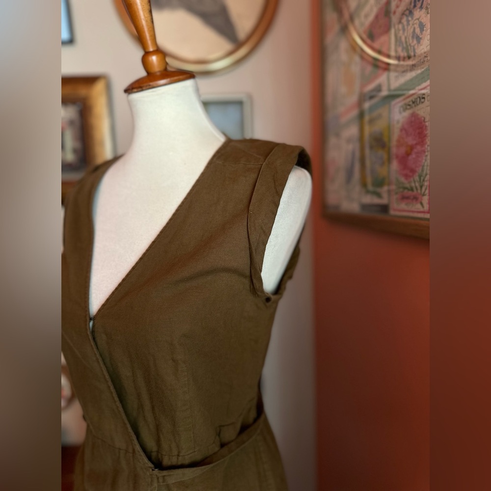 Banana Republic LINEN-COTTON WRAP DRESS - Picture 2 of 6
